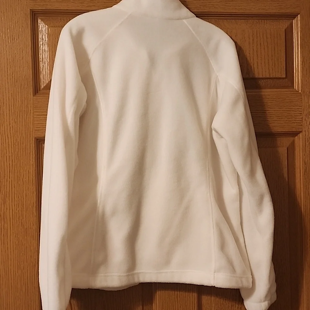 Columbia Soft White Zip-Up Jacket - Picture 3 of 3